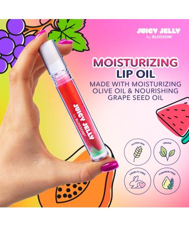 Blossom Juicy Jelly Lip Oil & Color Changing Lip Balm Bundle - Watermelon/Red - Buy Online on GoSupps.com