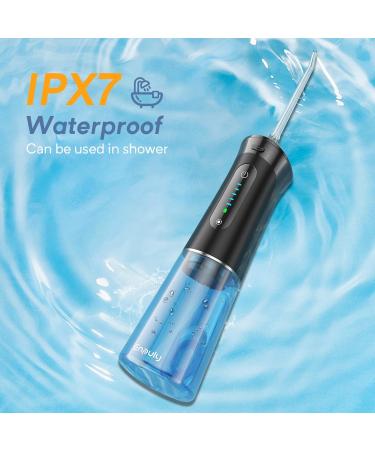 ENPULY Water Dental Flosser - IPX7 Waterproof 5 Modes for Effective Oral Care | Buy Transparent & Black Variants Online - Buy Online on GoSupps.com