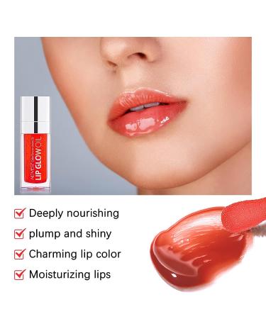Sefudun Lip Glow Oil: Moisturizing & Hydrating Long-Lasting Waterproof Lip Tint Set - Cherry - Buy Online on GoSupps.com