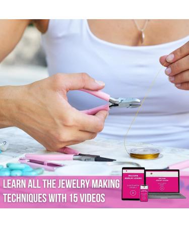 Modda Deluxe Jewelry Making Kit with Video Course - Beads, Necklace, Bracelet, Earrings Making for Adults & Beginners - Perfect Christmas Gift for Teens, Girls 13-15, Moms, and Women - Buy Online on GoSupps.com