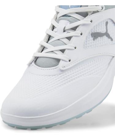 PUMA Women's Ignite Malibu Golf Shoe 40.5 EU - White Silver Lucite Metallic Gray | International Shipping Available - Buy Online on GoSupps.com