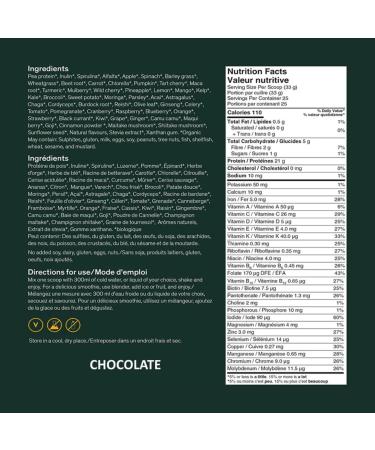 Vegan Protein Powder - Younited All-In One Plant Protein with Greens| 21g of Protein & 5g Carbs per Serving | Vegetable Powdered | Superfood Antioxidant and Phytonutrient Rich | Complete Breakfast Smoothie Chocolate Flavour (25 Servings) - Buy Online on GoSupps.com