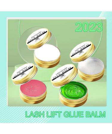 2023 Lash Lift Glue Balm 2 in 1 Adhesive for Eyelash & Brow Lamination - 0.35oz Professional Grade Salon Apple Scented Green-Apple - Buy Online on GoSupps.com