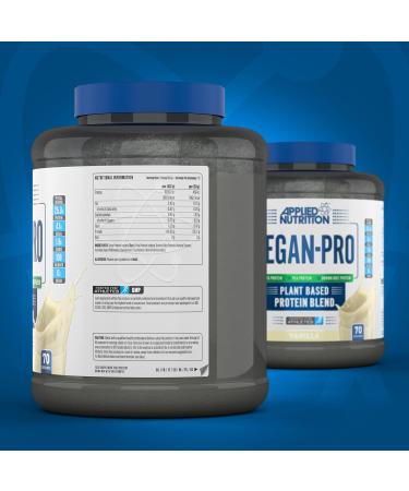 Applied Nutrition Vegan Pro Vanilla Plant Based Protein Powder 2.1kg - 70 Servings - Buy Online on GoSupps.com
