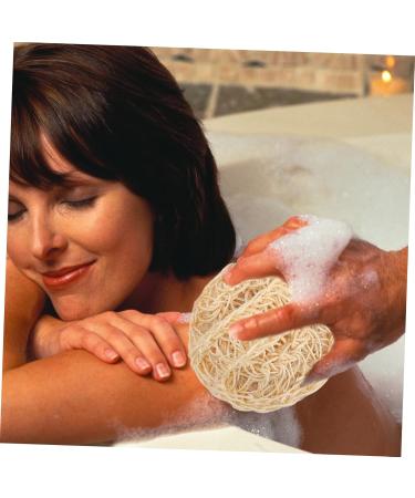 Healeved 2pcs Exfoliating Bath Balls - Flexible Loofah Sponges for Women | Shower Brushes & Facial Accessories - 11x10.5x3CM Khaki - Buy Online on GoSupps.com