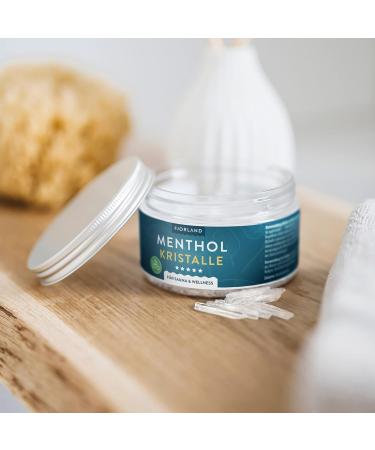 Fjorland Menthol Crystals 100g - Premium Sauna Infusions | 100% Natural Ingredients | Re-Lockable Can - International Shipping Available - Buy Online on GoSupps.com