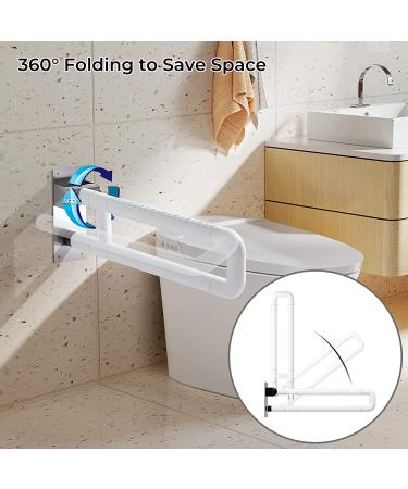 Handicap Grab Bars for Bathroom  Flip Up Toilet - Rails for Elderly for Wall  Non-Slip Toilet Handles  Glows at Night  Suitable for Pregnant Women and Disabled  23.6 Inch U-shape 23.6inch - Buy Online on GoSupps.com