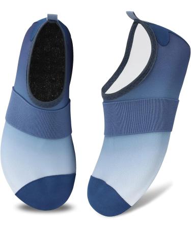 VIFUUR Water Shoes - Barefoot Aqua Socks for Yoga, Beach, Swim - Fogblue - Size 7.5-8.5 Women/6-7 Men - Buy Online on GoSupps.com