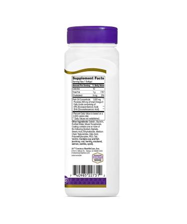 21st Century Reflux Free Fish Oil 1000 mg - 90 Enteric Coated Softgels - Buy Online on GoSupps.com