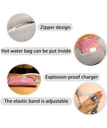 Hot Water Bottle Covers Only Soft Plush Animal Hot Water Bottle Backpack with Strap Warm Cute Hot Water Bag Cover Rabbit Hot Water Bottle - Buy Online on GoSupps.com