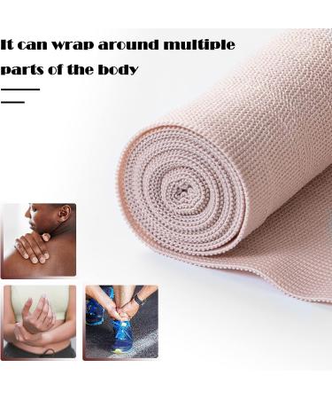 OBTANIM 6 Rolls Elastic Bandage Wrap + 12 Clips - 6 Inch X 15ft Compression Tape for Medical & Sports Injuries - Buy Online on GoSupps.com