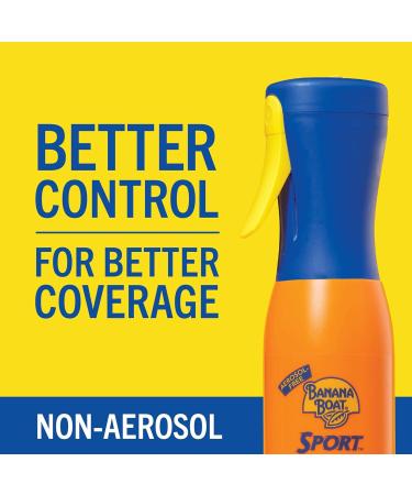 Banana Boat Sport 360 Sunscreen Spray SPF 50 - Non-Aerosol 5.5oz Refillable Mist for Maximum Coverage - Buy Online on GoSupps.com