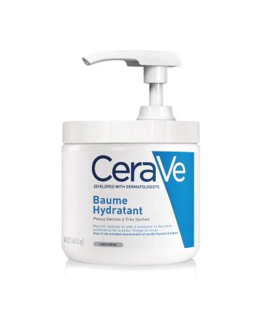 CeraVe Moisturising Cream for Body and Face with Pump Dispenser Cream for Dry to Very Dry Skin with Hyaluronic and 3 Essential Ceramides 454 g 454.00 g (Pack of 1)
