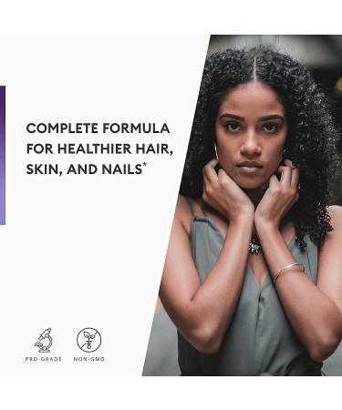 Biotin 10000mcg with Coconut Oil for Hair Growth - Natural Skin, Hair, and Nails Vitamins - High Potency, Non-GMO, Gluten-Free - 60 Veggie Capsules - Buy Online on GoSupps.com