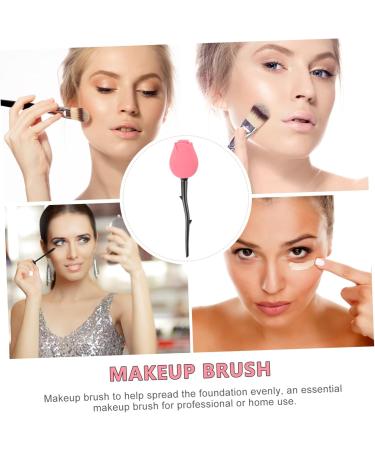 Ipetboom Rose Foundation Brush Creative Makeup Brush Tool Facial Tools Face Brush Rose Makeup Brush Makeup Tools Professional Makeup Foundation Applicator Abs Handle Cosmetic Red Miss Soft - Buy Online on GoSupps.com