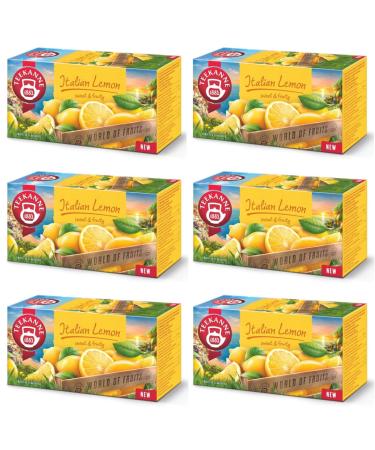 DEKOND TEEKANNE - Italian Lemon (new edition) - Fruit teas with lemon and honey - 6 x 20 tea bags