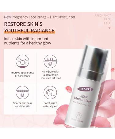 Palmer's Pregnancy Light Facial Moisturizer - 2.5 fl. oz. | Hydrating Skincare for Expecting Mothers | Shop Internationally - Buy Online on GoSupps.com