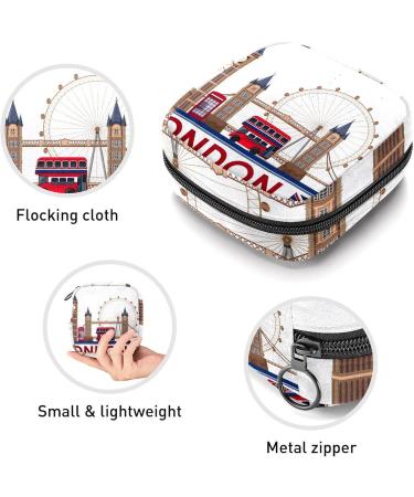 Buy Women's Bonds Storage Pockets Stillpad Holder London Landmark Portable Period Kit Bag | Chic & Stylish Feminine Product Bag - Buy Online on GoSupps.com