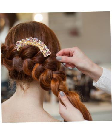 MAGICLULU wedding hair accessories wedding hair accessories for brides Twist Miss hair combs crystal flower hairpin hair accessories wedding accessories for brides comb hair comb - Buy Online on GoSupps.com