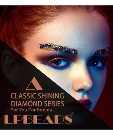 Buy LPBeads 6000 Pieces Champagne Non Hotfix Rhinestones - 6 Sizes Round Crystal Glass Flat Back Includes Tweezers & Picking Pen for Nail Art & DIY Crafts - Buy Online on GoSupps.com