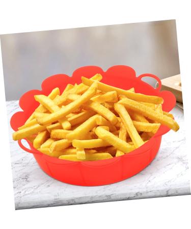 Zerodeko Home Accessories Air Fryer Pan Baking Pans Airfryer Oven Baking Pan Replaceable Air Fryer Liner Household Baking Mat Red 21X21X5.2CM - Buy Online on GoSupps.com
