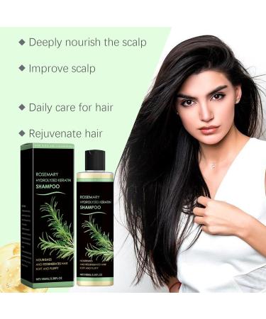  WRANBAO Rosemary hair growth shampoo for thinning hair and hair loss hydrolyzed keratin shampoo with rosemary for hair loss nourishes and repairs strands - Buy Online on GoSupps.com