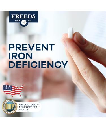 Freeda Iron Supplement - Ferrous Fumarate Iron Tablets 100 Count (Pack of 1) - Buy Online on GoSupps.com