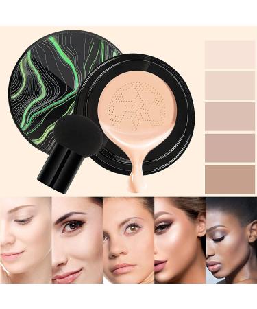 Mushroom Head Air Cushion CC Cream BB Cream Oil Control /Moisturizing Foundation Concealer Makeup Base Nude Matte Concealer BB Cream Makeup Base Long Lasting with Mushroom Sponge (Natural) - Buy Online on GoSupps.com