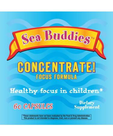 Nature's Way Sea Buddies Concentrate Focus Formula - 60 Capsules for Enhanced Brain Support - Buy Online on GoSupps.com