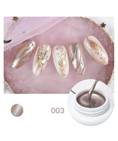Neepoms 3pcs Metallic Gel Nail Polish Set - Gold, Silver, Rose Colors | 3g DIY Painted Nail Gel - Buy Online on GoSupps.com