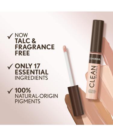 Covergirl Clean Invisible Concealer - Lightweight, Hydrating Vegan Formula, Classic Tan 160 - 0.23oz - Buy Online on GoSupps.com
