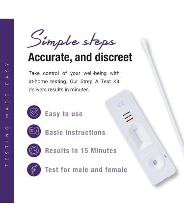 Chlamydia and Gonorrhea Home Test Kit - Rapid Swab STI Testing Kit Female and Male - Buy Online on GoSupps.com