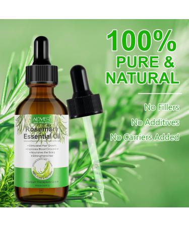 Buy 60ml Rosemary Oil for Hair Growth & Scalp Care | Essential Natural Oil for Eyebrows & Eyelashes - Prevent Hair Loss - Buy Online on GoSupps.com