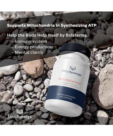 MitoSynergy MitoAdvanced BioCopper1 (Cunermuspir) - Bioavailable Copper Mitochondrial Cocktail with Coq10 Thiamin Ribose Folate Choline and Pantothenic Acid - Anti-Aging Anti-Graying - 120ct - Buy Online on GoSupps.com