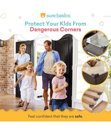Baby Proofing Table Corner Protectors for Baby Extra Large Size with Pre-Applied Double Sided Tape  Child Safety Furniture Baby Bumpers  8 Pack  Brown Brown X-Large (Pack of 8) - Buy Online on GoSupps.com