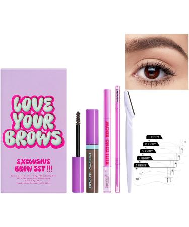 Opilroyn Eyebrow makeup kit eyebrow pencil kit - Waterproof and shatterproof eye makeup - Makeup kit with eyebrow swatch mascara eyebrow cream eyebrow trimmer - Buy Online on GoSupps.com
