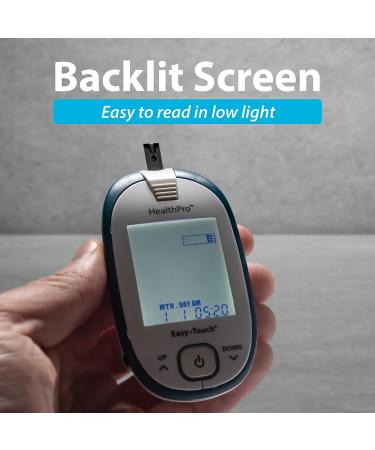 HealthPro Glucose Monitoring Meter with Lancing Device & 10 Lancets - Accurate Blood Sugar Testing Kit - Buy Online on GoSupps.com