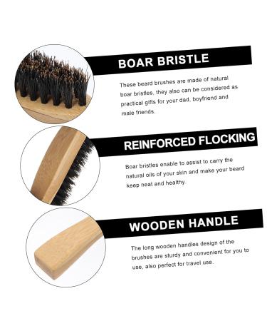 Minkissy 3-Piece Beard Brush Set for Men | Wild Boar Bristle Shave Brushes & Styling Tools | Premium Wooden Beard Combs & Razors for Grooming - Buy Online on GoSupps.com