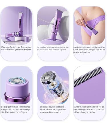 Electric trimmer for body hair multifunction trimmer portable for legs beard face arms intimate area - Buy Online on GoSupps.com