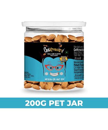 GetKrrackin! Chilli Lime Cilantro Roasted Almonds - 200g - Buy Online on GoSupps.com