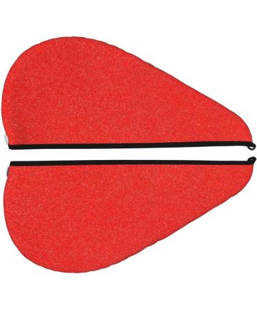 Red Glitter Hair Towel Wrap - Fast Drying Hair Turban with Button | Perfect Hair Drying Solution - Buy Online on GoSupps.com
