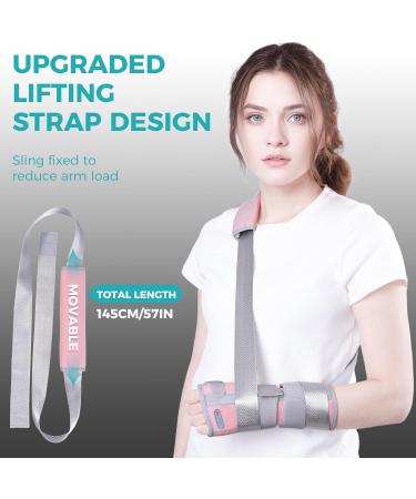 Wrist Brace for Carpal Tunnel Relief - Night Support Splint with Replaceable Inserts (Left - Pink) - Comfort & Stability - Buy Online on GoSupps.com