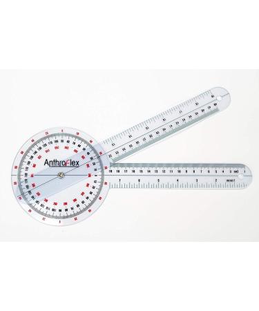 AnthroFlex 4-Piece Goniometer Set - 30 & 20 cm for Physiotherapy | Finger & Spine Measurement - International Shipping - Buy Online on GoSupps.com