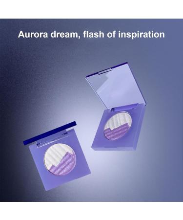 Highlighter Eyeshadow - Portable Powder Eyeshadow Makeup Palette | Portable 2-Color Long-Lasting Highlighting Delicate Powder for Eyes & Eyelids Hersil S10 - Buy Online on GoSupps.com
