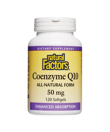 Natural Factors Coenzyme Q10 50 mg 120 Softgels - Buy Online on GoSupps.com