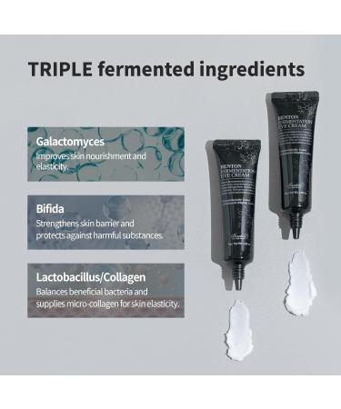 BENTON Fermentation Eye Cream - Anti-Wrinkle Treatment for Dark Circles & Puffiness (1.05 oz) - Galactomyces & Bifida Ferment - Buy Online on GoSupps.com