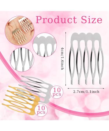 Prasacco 20-Piece Metal Side Combat Hair Feasts - Small Hair Clips & Jewelry for Fine Hair Perfect for Weddings & Special Occasions - Buy Online on GoSupps.com