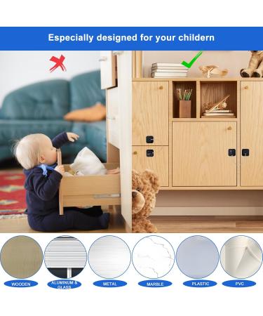 Refrigerator Lock with Code - 2 Piece Self-Adhesive Child Safety Lock for Drawers & Cupboards (No Drilling) - Ideal for Kids Under 5 - Buy Online on GoSupps.com