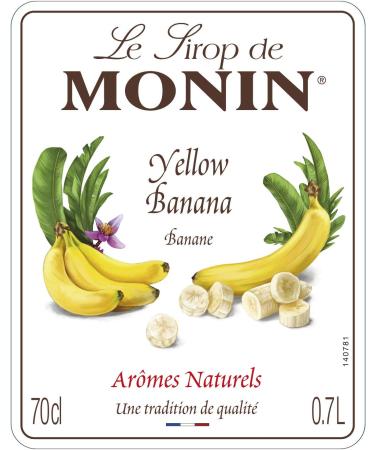 MONIN Sirop banane jaune premium 700 ml - Buy Online on GoSupps.com