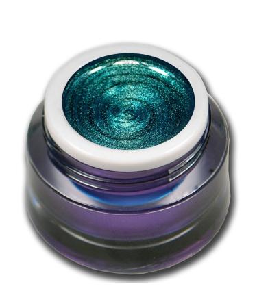 RM BeautyYnails Premium UV Metallic Glittergel Jewel Collection Turmalin Gr n-Blau 5ml UV-Gel Professional Carbgel No lowering of the pigments very high opacity